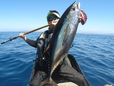 Wide open tuna bite!